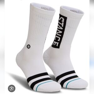 NWT STANCE  CLASSIC CREW SOCKS , SZ: LARGE